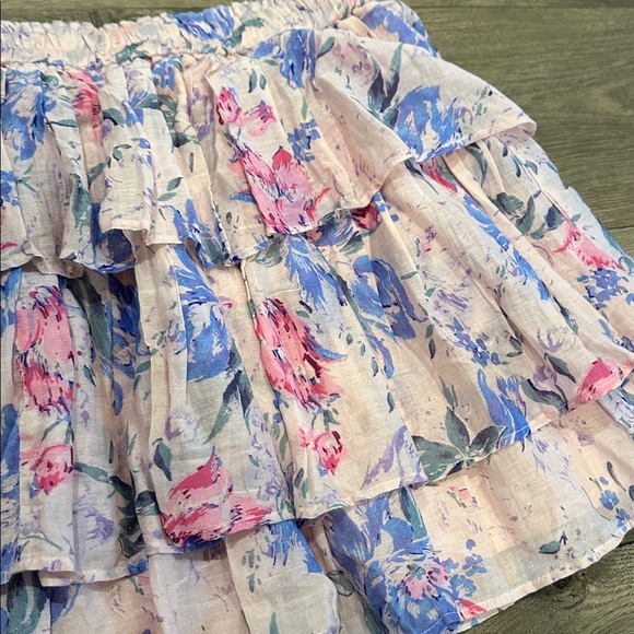 Love Shack Fancy, Brynlee Skirt in Whispering Lilac - Picture 9 of 11